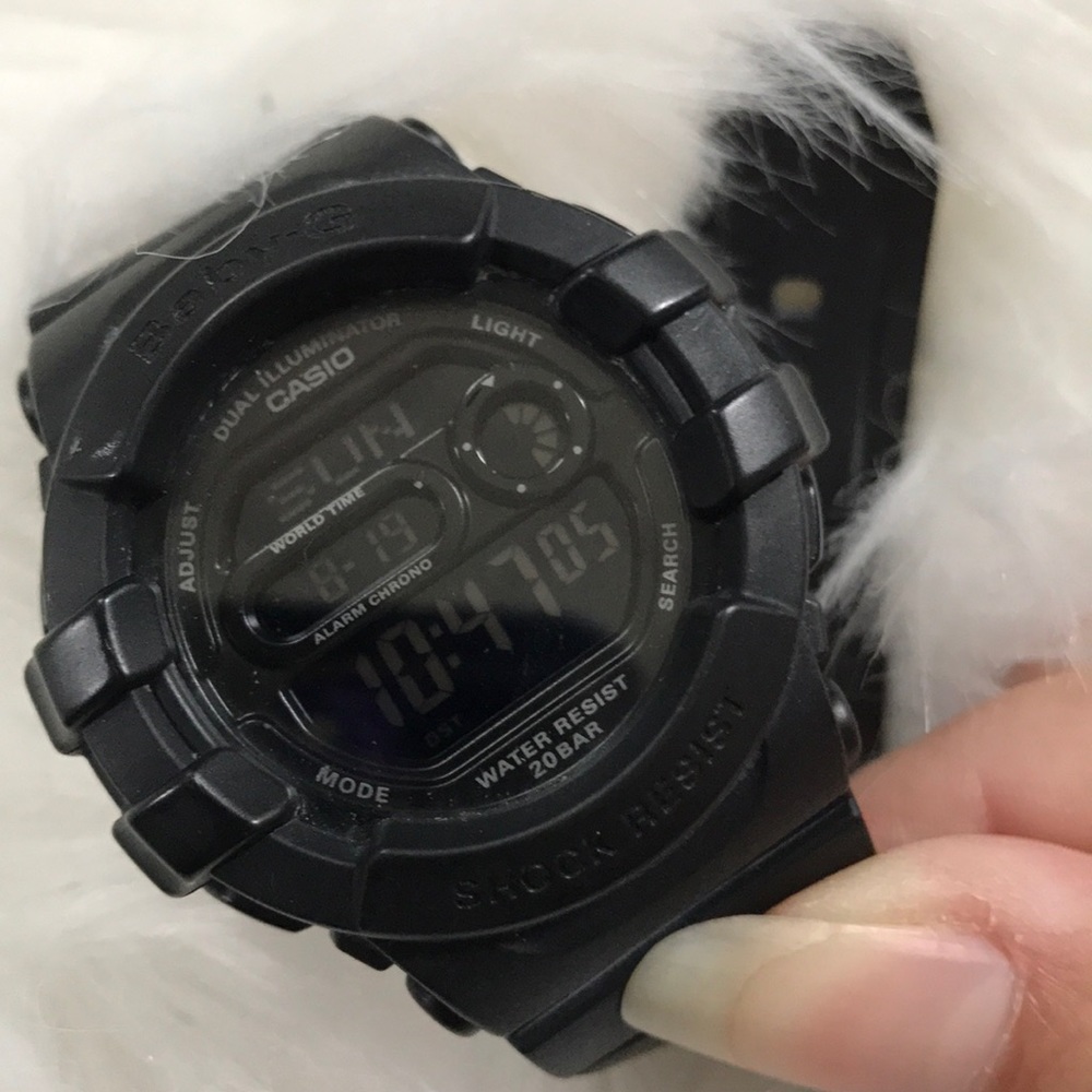 Casio baby-g shock watch matte black